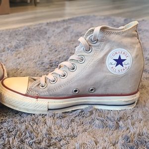 Off white converse wedge